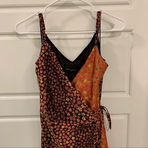 Honey Punch floral wrap dress !
